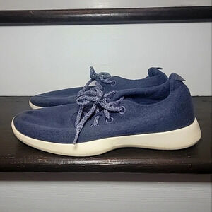 Allbirds Womens Wool Runners Blue Sneakers Shoes Size 10 Soft Comfort Quality